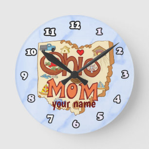 Reloj Redondo Mediano Ohio Mom