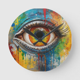 Reloj Redondo Mediano ojo atractivo