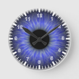 Reloj Redondo Mediano ojo azul abstracto