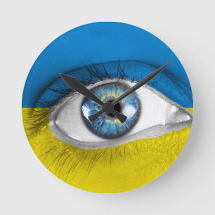 Reloj Redondo Mediano Ojo de Ucrania