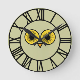 Reloj Redondo Mediano Ojos de búho