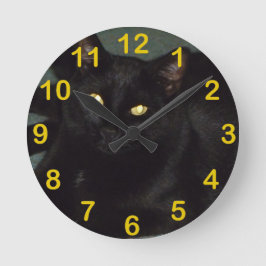 Reloj Redondo Mediano Ojos dorados