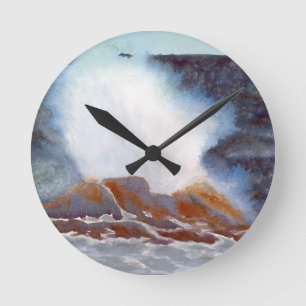 Reloj Redondo Mediano Ola oceánica