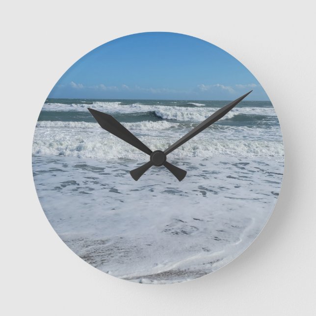 Reloj Redondo Mediano Ola Perfecta (Anverso)