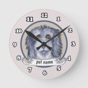 Reloj Redondo Mediano Old English Sheepdog 