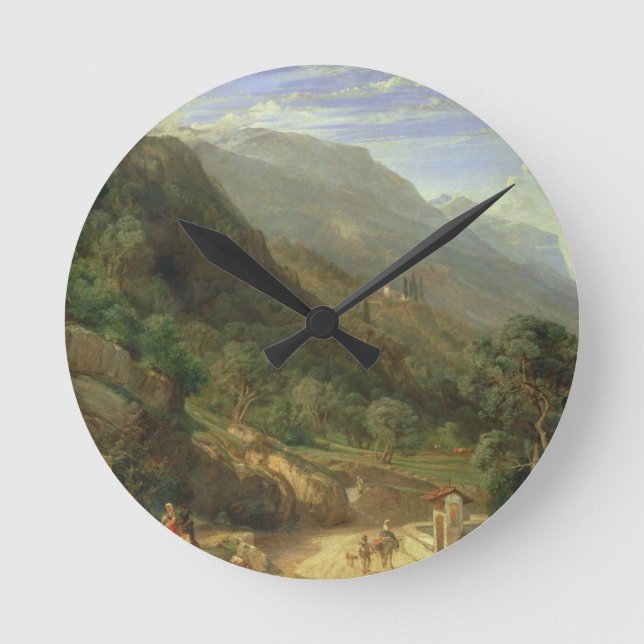 Reloj Redondo Mediano Olive Groves at Varenna, Lake Como, Italy, 1861 (o (Anverso)