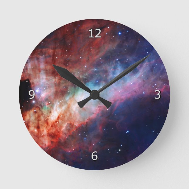 Reloj Redondo Mediano Omega Nebulosa - Nuestro asombroso universo (Anverso)