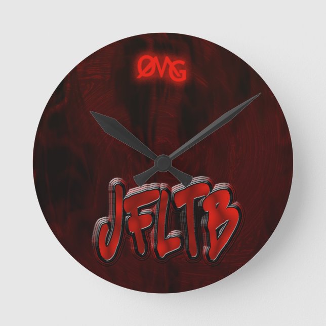 Reloj Redondo Mediano OMG! jfltb (Anverso)