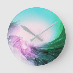 Reloj Redondo Mediano Onda cristalina