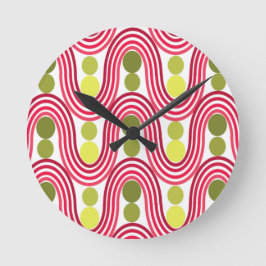 Reloj Redondo Mediano Ondas y círculos