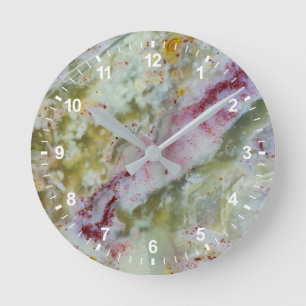 Reloj Redondo Mediano Opalita Verde Australiana