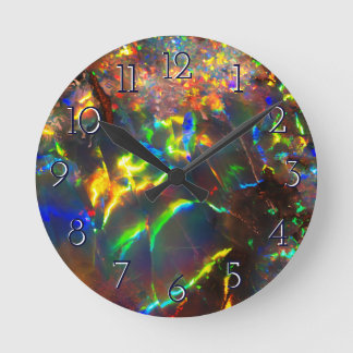 Reloj Redondo Mediano Ópalo de fuego
