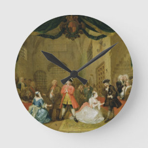 Reloj Redondo Mediano Ópera del mendigo, escena III, Ley XI, 1729 (petró