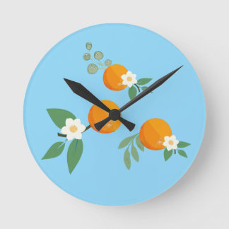 Reloj Redondo Mediano Orange branches
