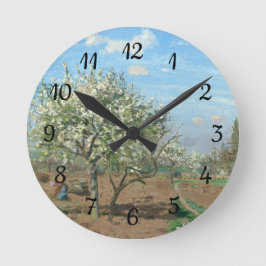 Reloj Redondo Mediano Orchard en Bloom, Louveciennes Camille Pissarro