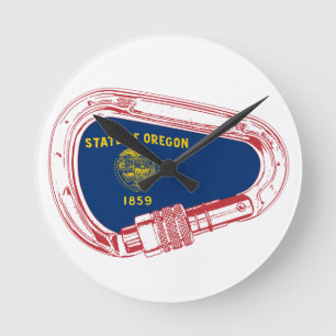 Reloj Redondo Mediano Oregon Flag Climbing Carabiner