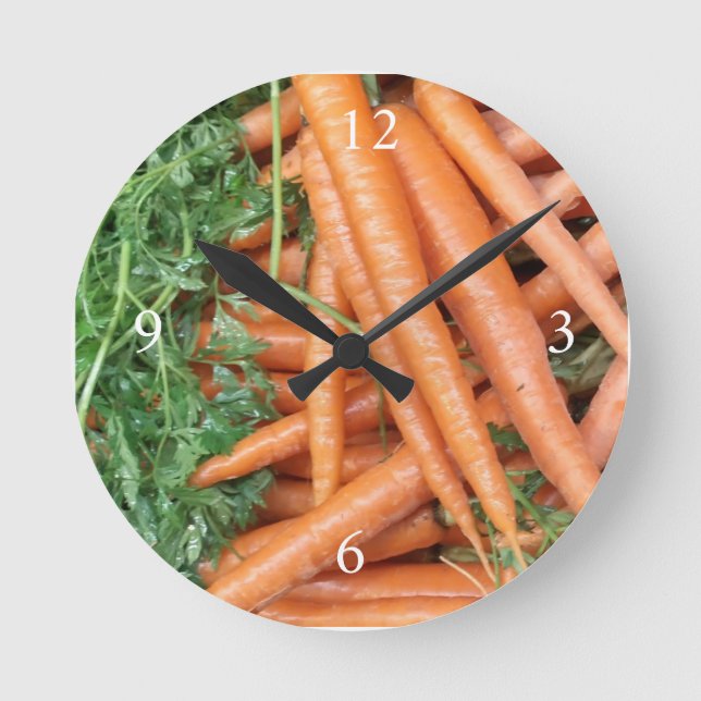 Reloj Redondo Mediano Organic Food crop  (Anverso)