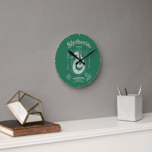 Reloj Redondo Mediano ORGULLO DE SLYTHERIN™ Ambición Astucia Escudo