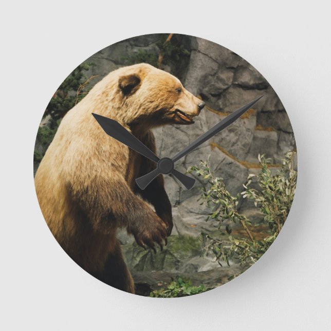 Reloj Redondo Mediano Orgulloso Oso (Anverso)