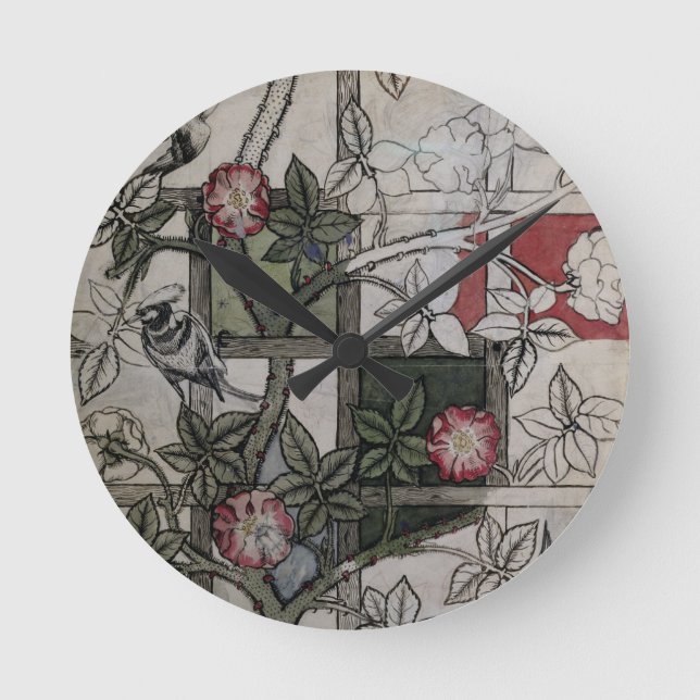 Reloj Redondo Mediano Original artwork for 'Trellis' wallpaper design, 1 (Anverso)