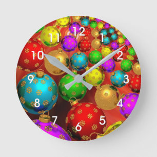 Reloj Redondo Mediano Ornament de Navidad Jamboree
