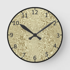Reloj Redondo Mediano Oro decorativo
