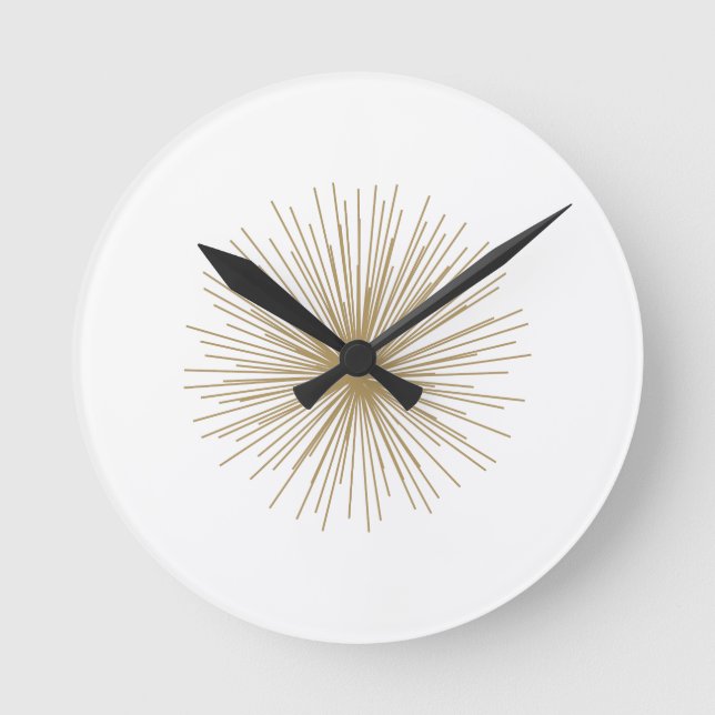 Reloj Redondo Mediano Oro Sputnik Starburst (Anverso)