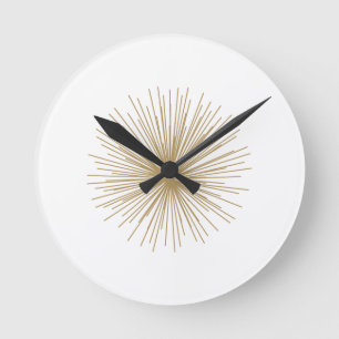 Reloj Redondo Mediano Oro Sputnik Starburst