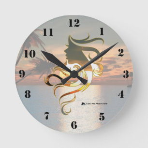 Reloj Redondo Mediano OSCURA PARADISA Femenina