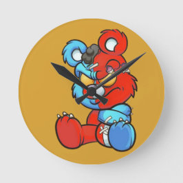 Reloj Redondo Mediano Oso de Teddy