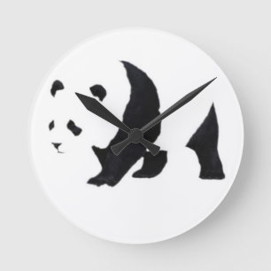 Reloj Redondo Mediano Oso panda grande