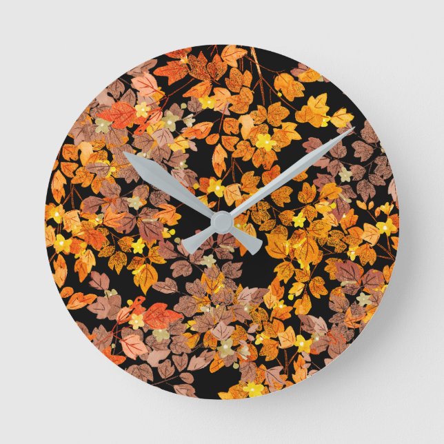 Reloj Redondo Mediano Otoño (Anverso)