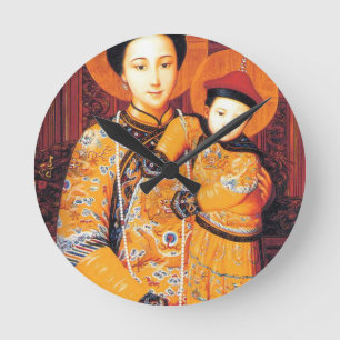 Reloj Redondo Mediano Our Lady of China (中华圣母, 中華聖母) Chinese Virgin Mary
