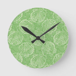 Reloj Redondo Mediano Outline seashells