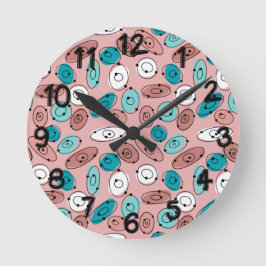 Reloj Redondo Mediano Ovalaciones atómicas