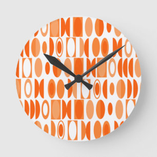 Reloj Redondo Mediano Ovalos Art Deco