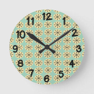 Reloj Redondo Mediano Ovalos y estallidos