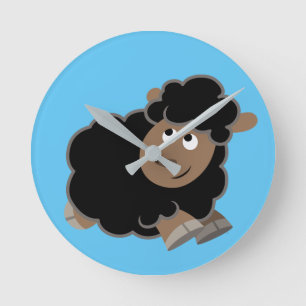 Reloj Redondo Mediano Oveja Personalizado traviesa