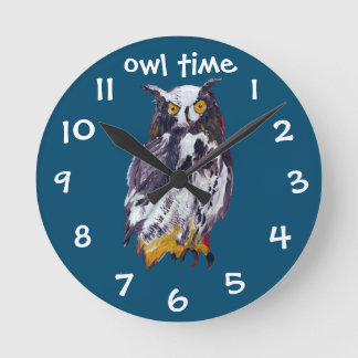 Reloj Redondo Mediano Owl mania collection