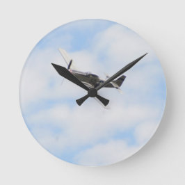Reloj Redondo Mediano P51 Mustang en vuelo