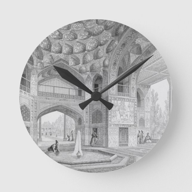 Reloj Redondo Mediano Pabellón de las Ocho Paradisas, en Isfahán, de (Anverso)