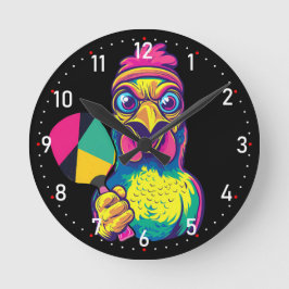 Reloj Redondo Mediano Paddle Peckin' Time Pickleball