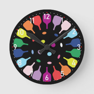 Reloj Redondo Mediano Paddlepalooza en punto Pickleball 