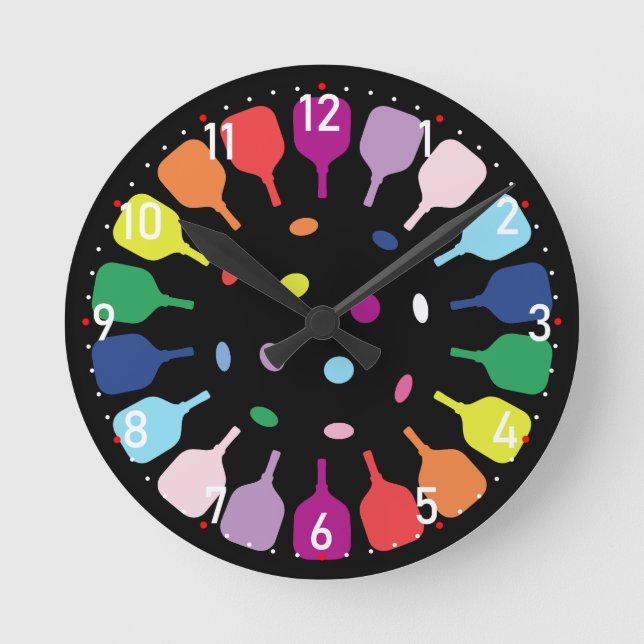 Reloj Redondo Mediano Paddlepalooza O’Clock Pickleball  (Anverso)