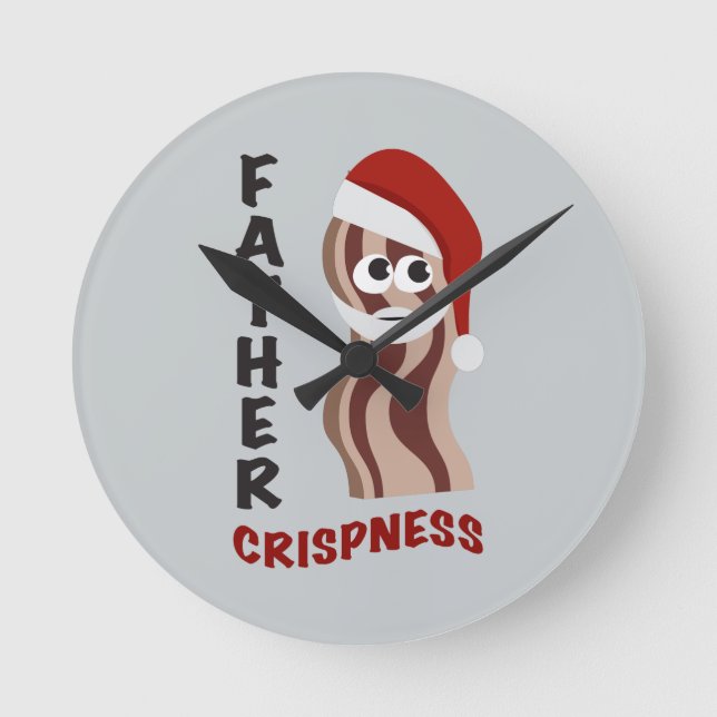 Reloj Redondo Mediano ¡Padre Crispness! Bacon (Anverso)