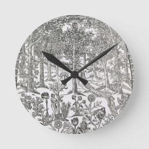 Reloj Redondo Mediano Página de título del 'lenguado Paradisi; Paradis