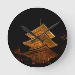 Reloj Redondo Mediano Pagoda Japón Kyoto