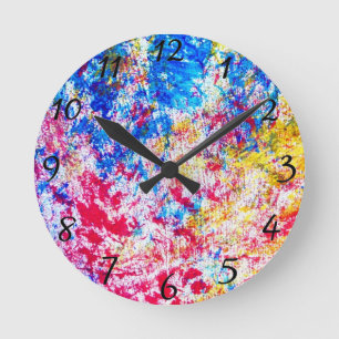 Reloj Redondo Mediano Paint Clock