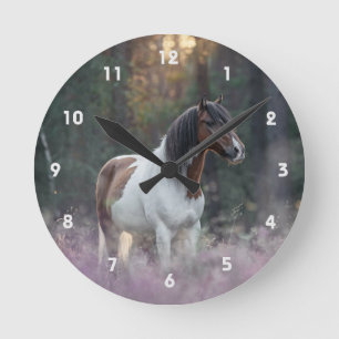 Reloj Redondo Mediano Paint Horse Wall Clock