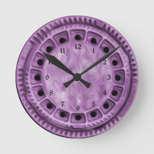 Reloj Redondo Mediano Paint It Purple